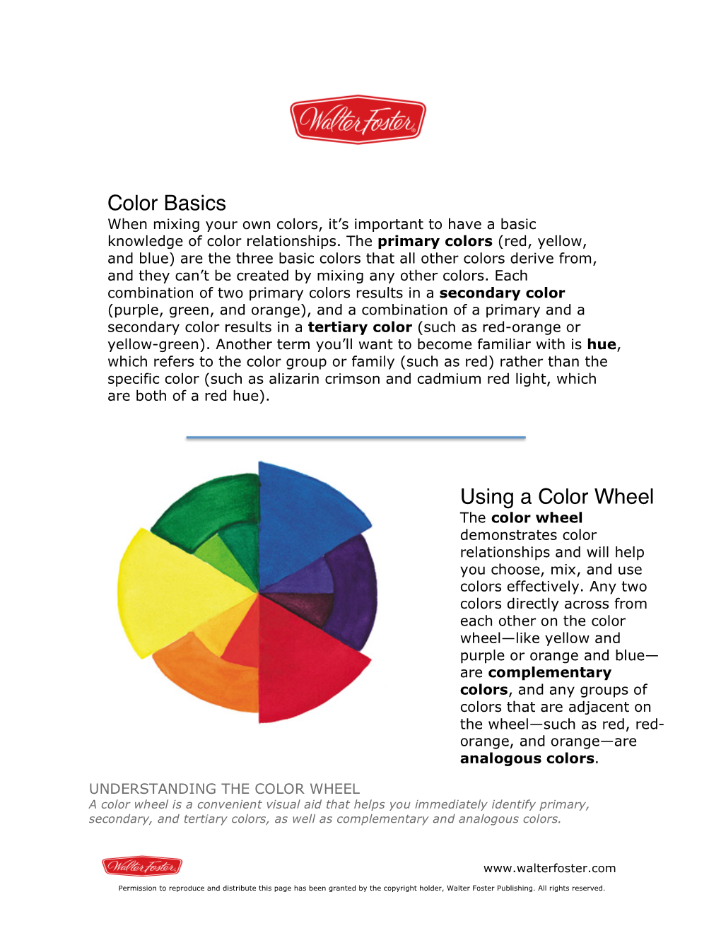 Color Basics Using a Color Wheel