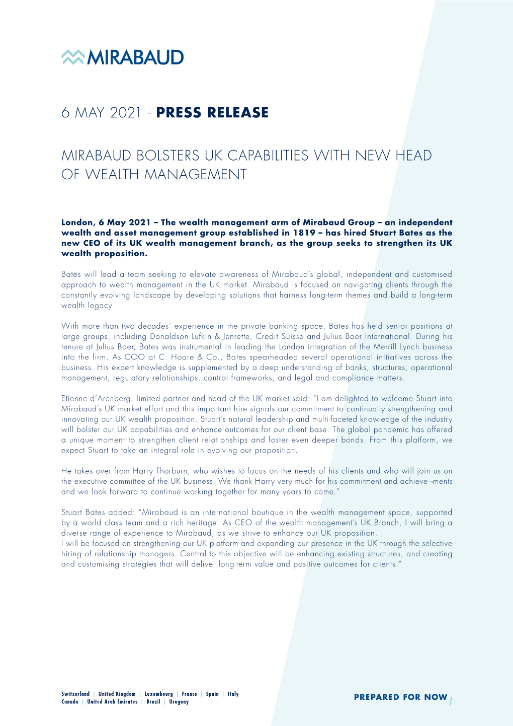 6 May 2021 - Press Release