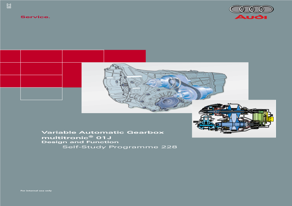 Variable Automatic Gearbox Multitronic 01J Self