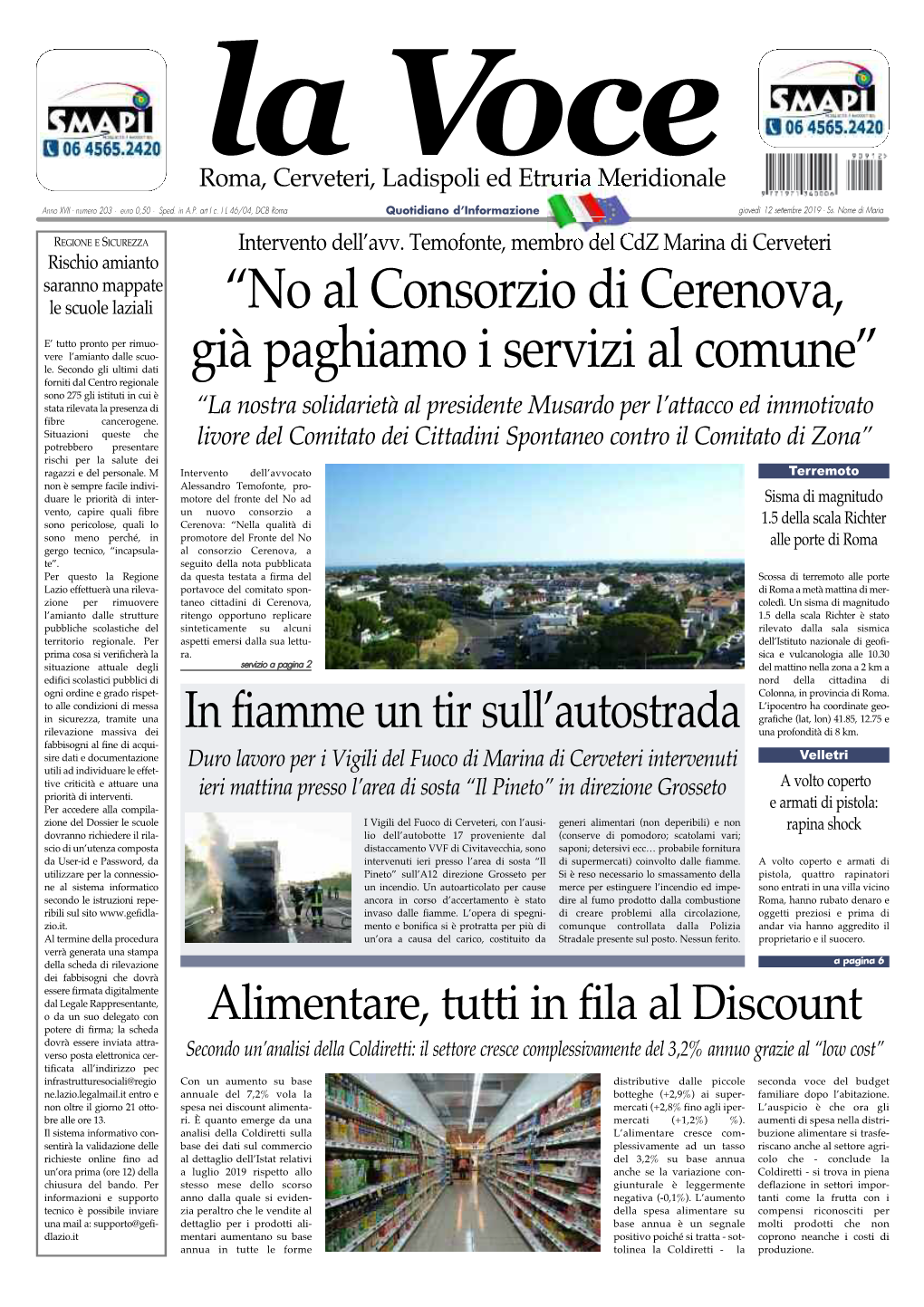 “No Al Consorzio Di Cerenova, Già Paghiamo I Servizi Al Comune”