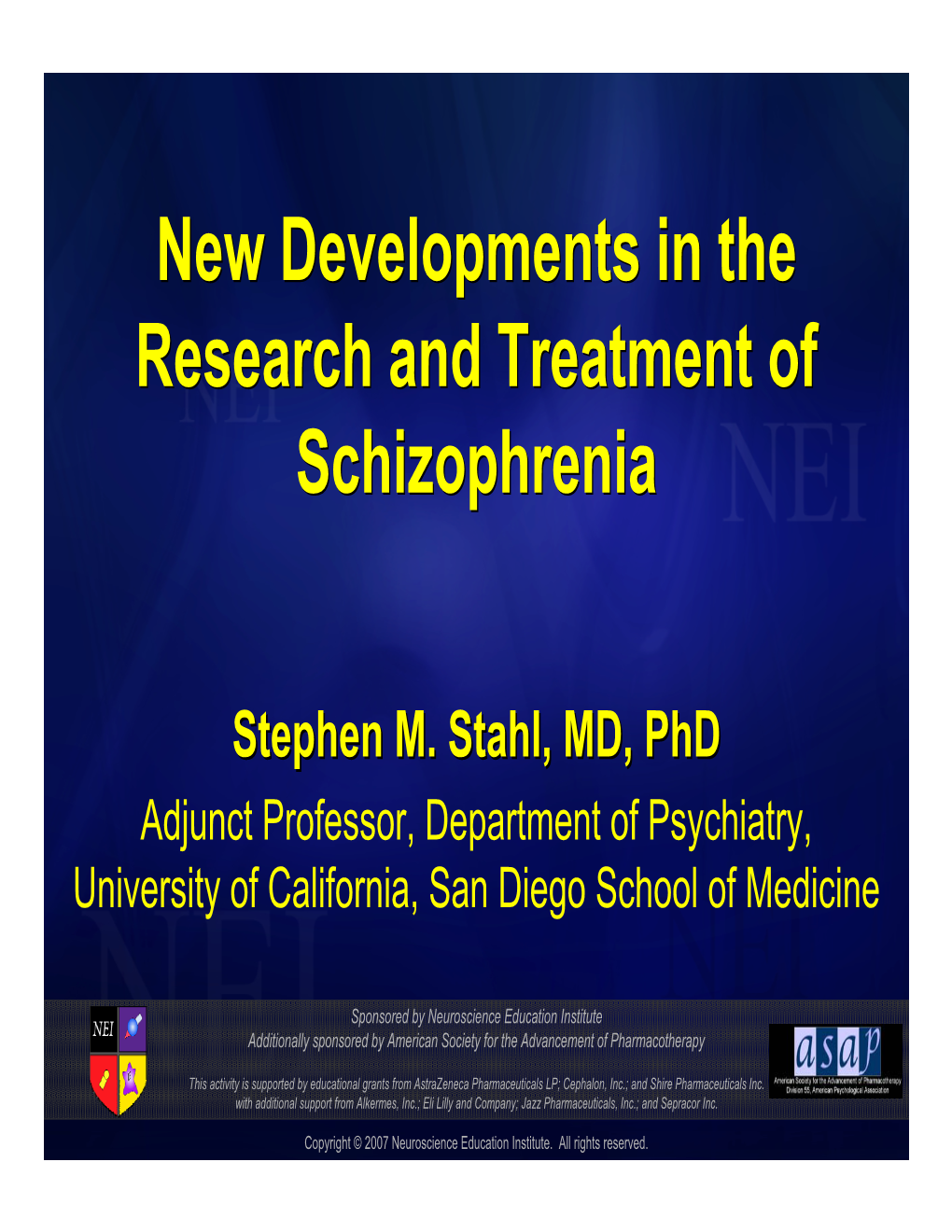 Serotonin Dopamine Antagonists)