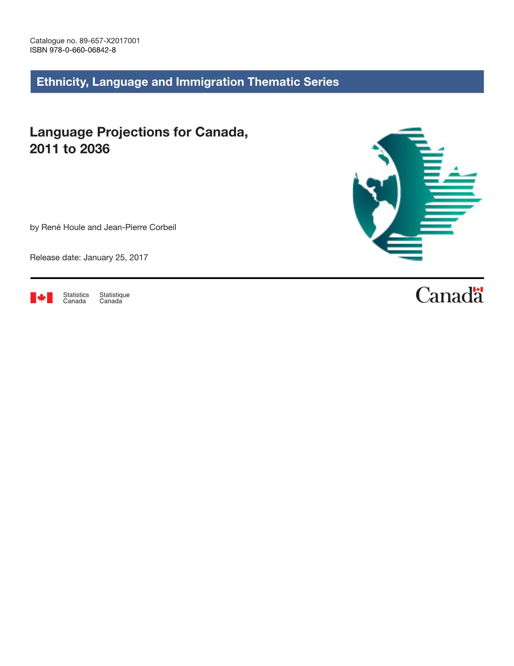 Language Projections for Canada, 2011 to 2036