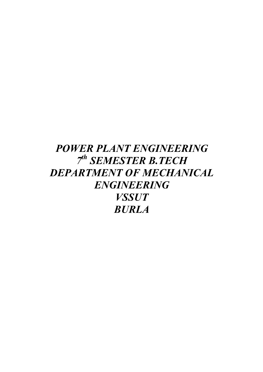 Bme-419 Power Plant Engg Debasmita Mishra