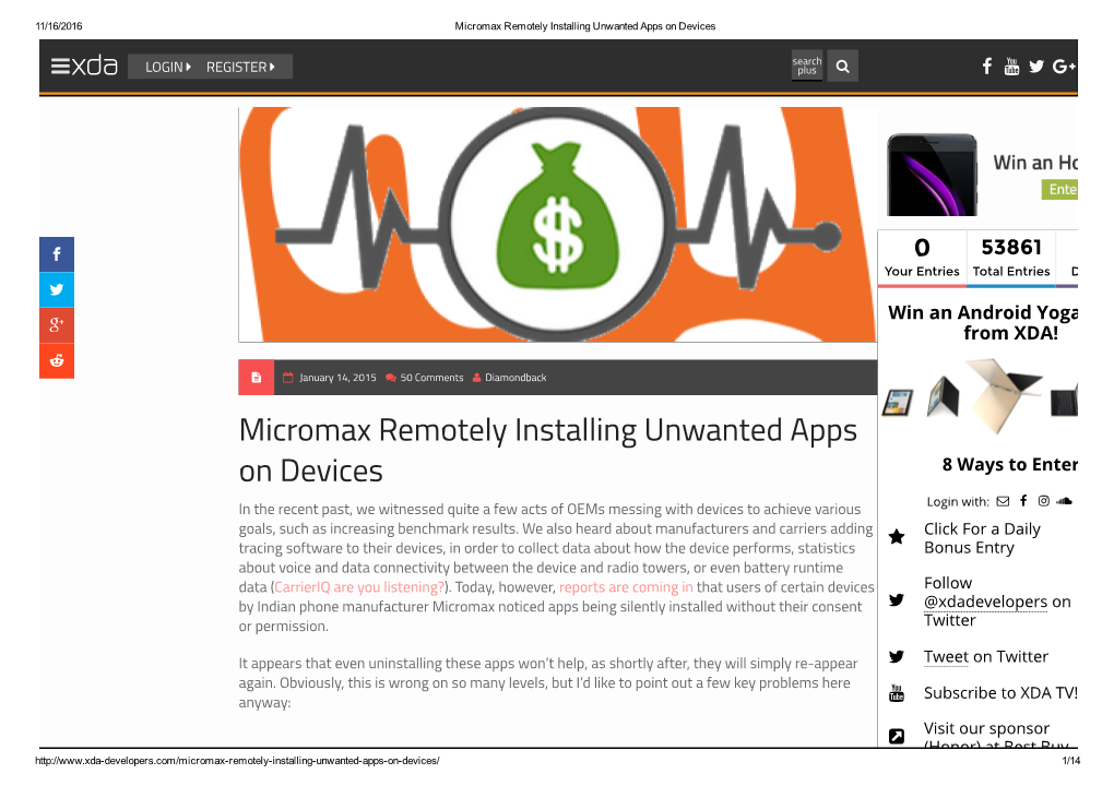 Micromax Remotely Installing Unwanted Apps on Devices