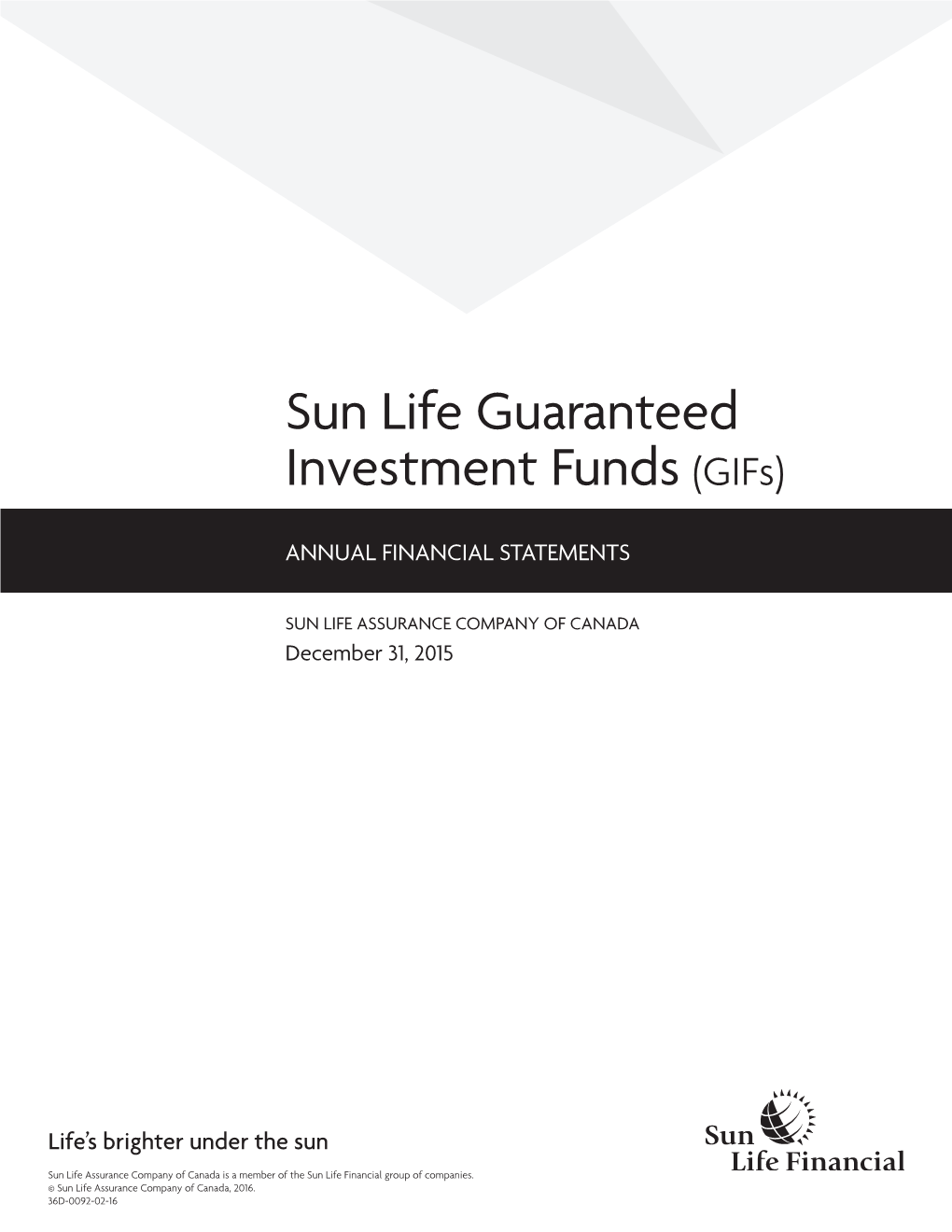Sun Life Guaranteed Investment Funds (Gifs)