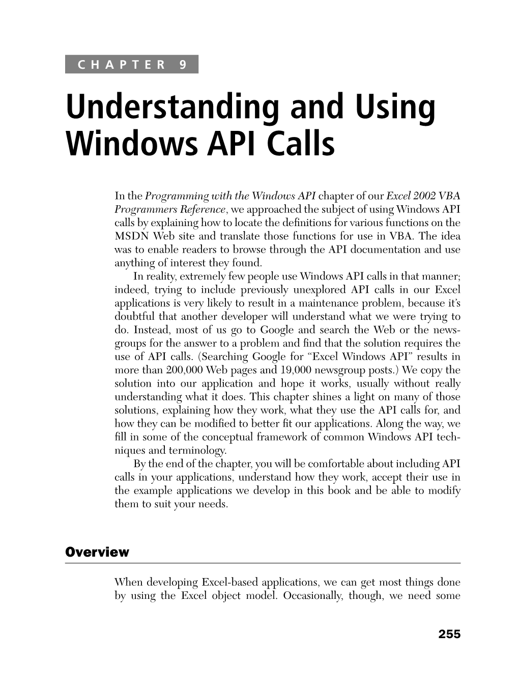 Understanding and Using Windows API Calls