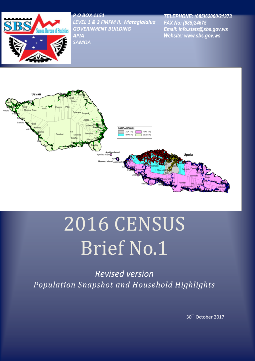 2016 CENSUS Brief No.1