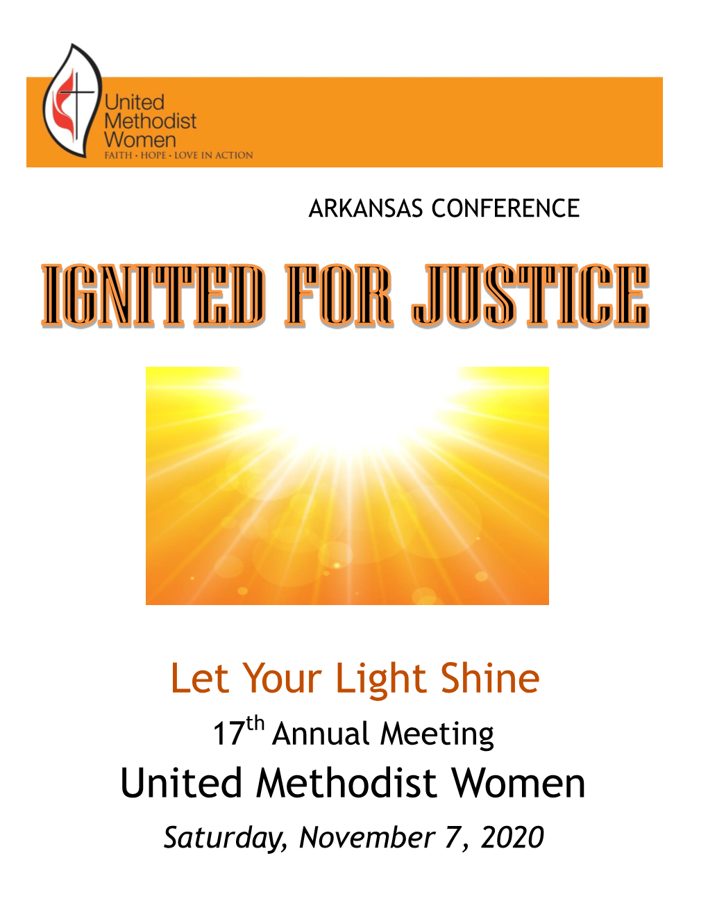 Let Your Light Shine United Methodist Women