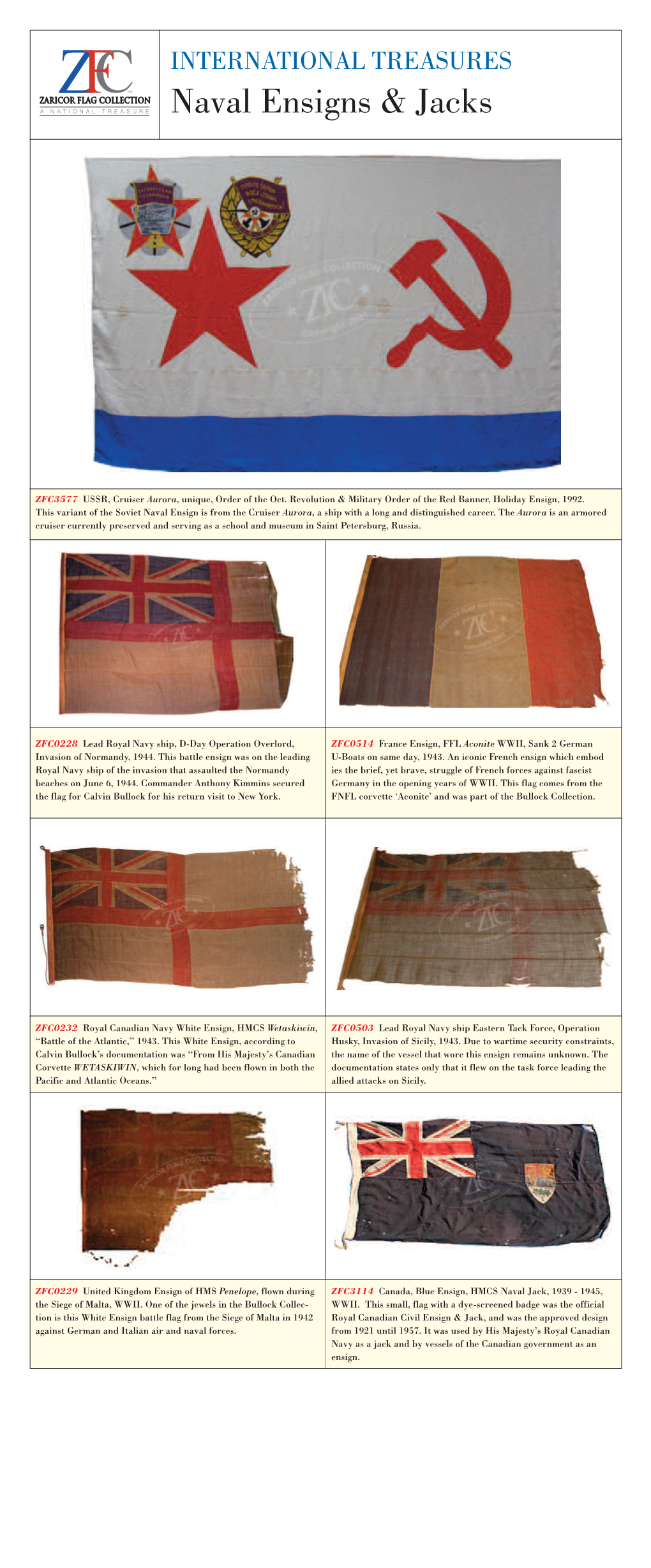 Naval Ensigns & Jacks