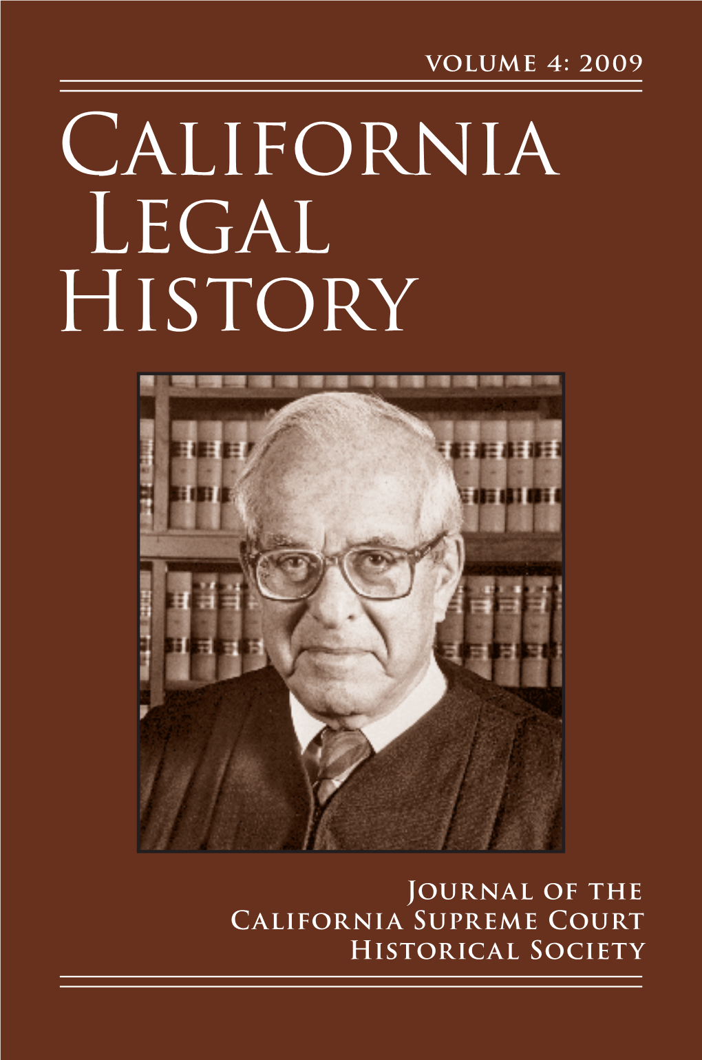 California Legal History | 2009: Vol. 4