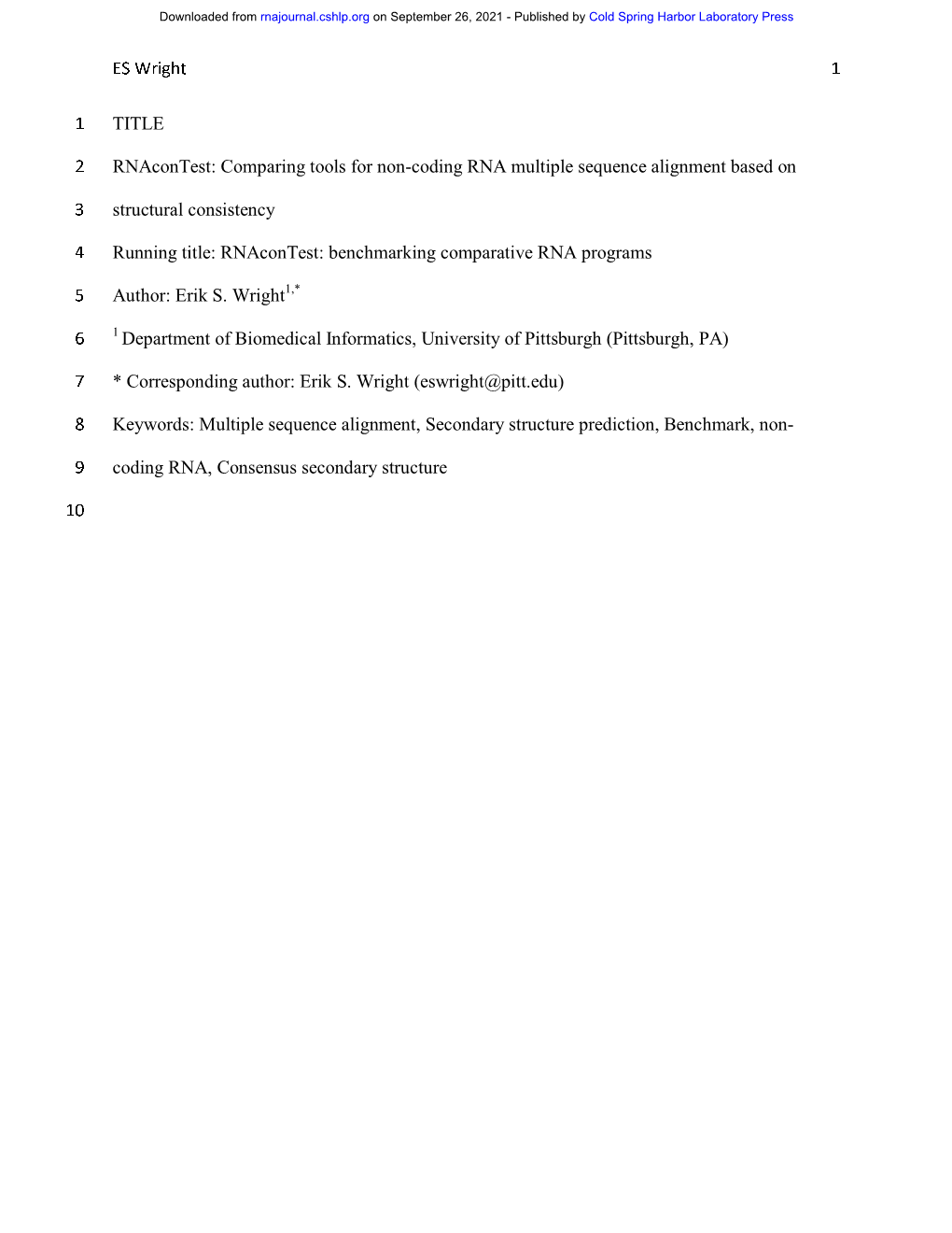 Comparing Tools for Non-Coding RNA Multiple Sequence Alignment Based On