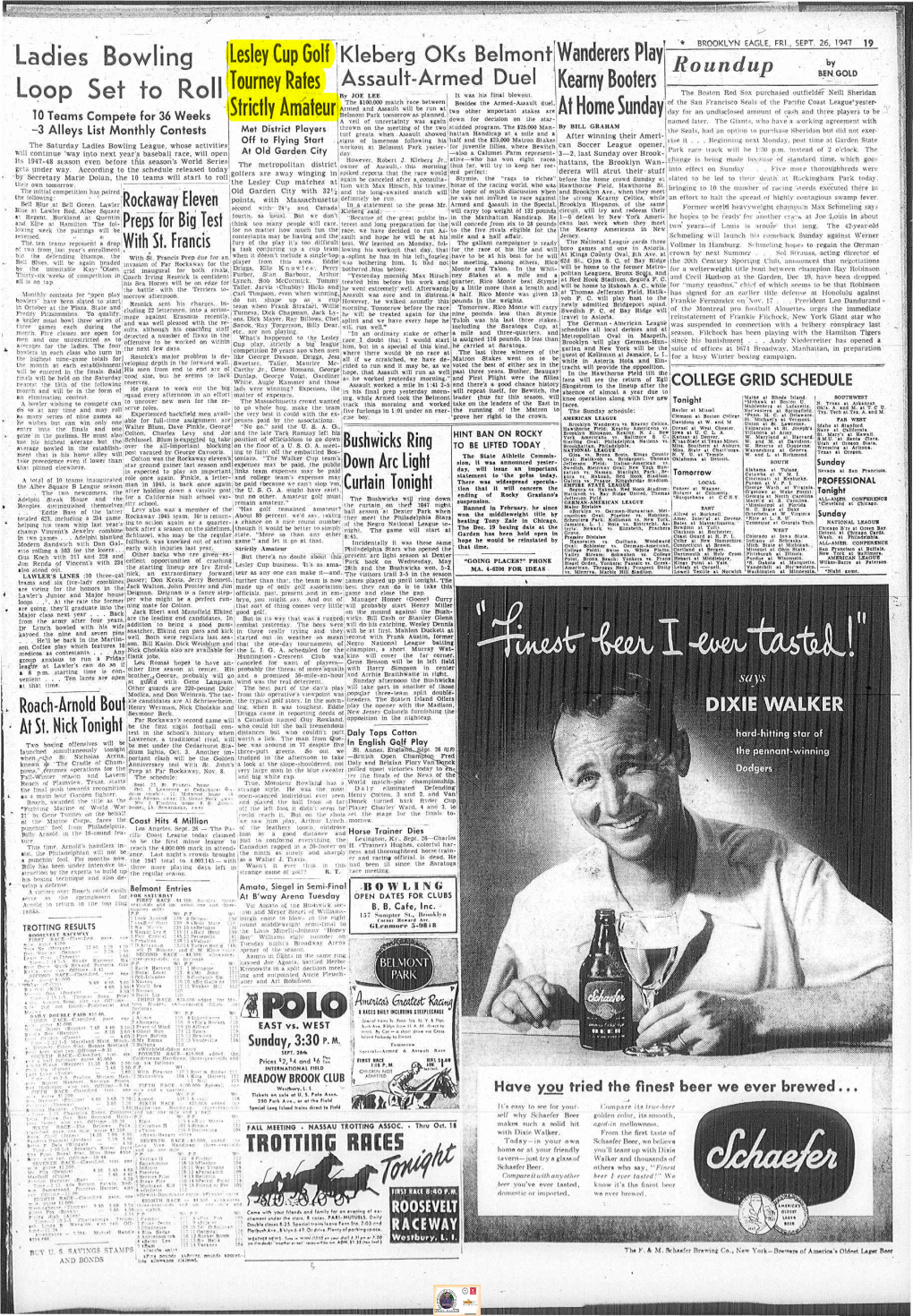 Brooklyn Daily Eagle, September 26, 1947