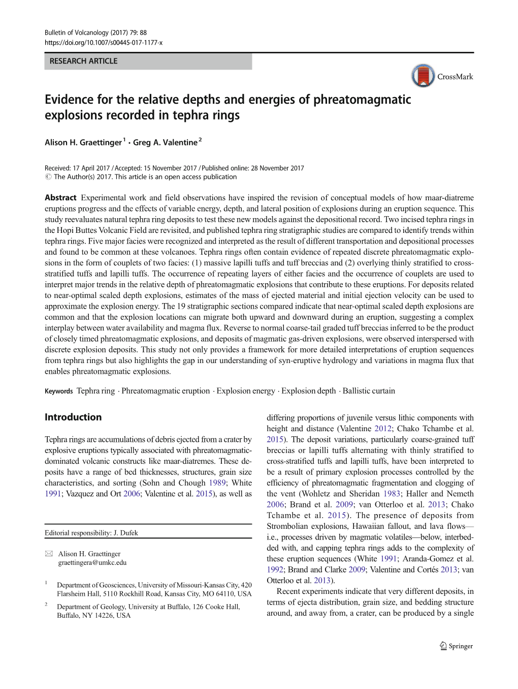 Evidence for the Relative Depths and Energies of Phreatomagmatic Explosions Recorded in Tephra Rings