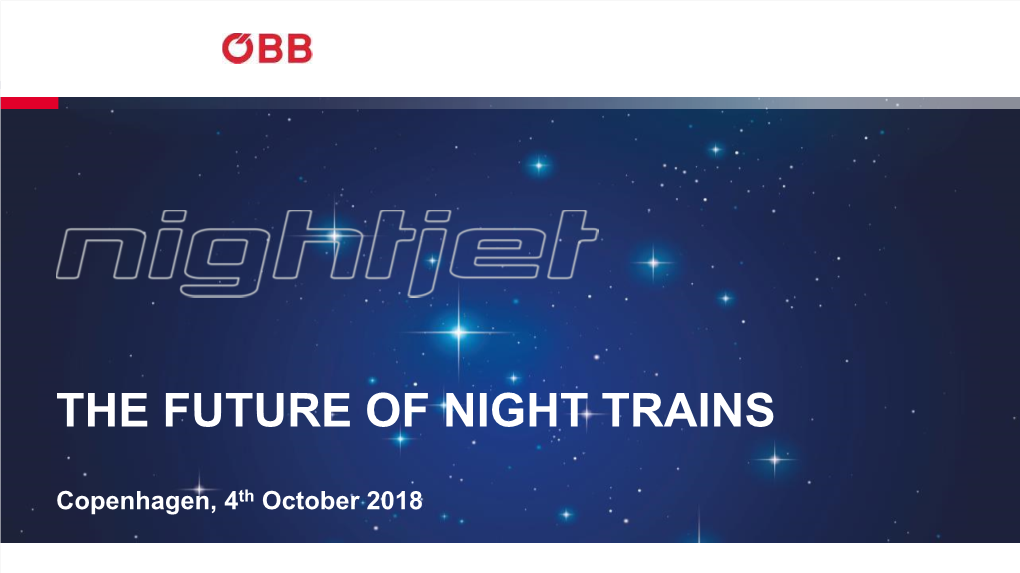 The Future of Night Trains