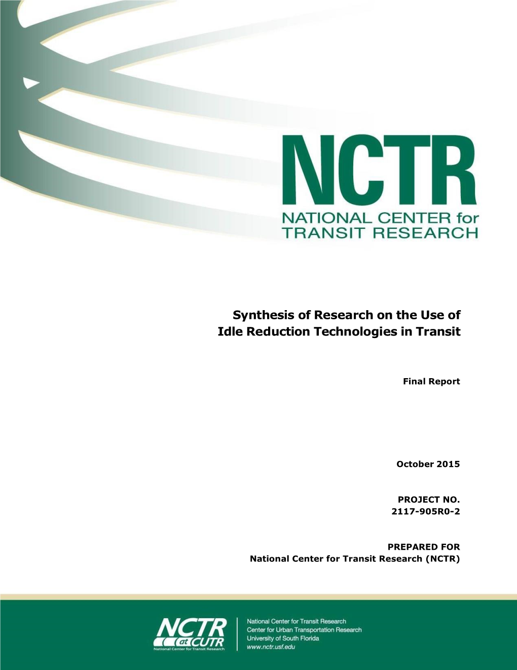Synthesis of Research on the Use of Idle Reduction Technologies in Transit
