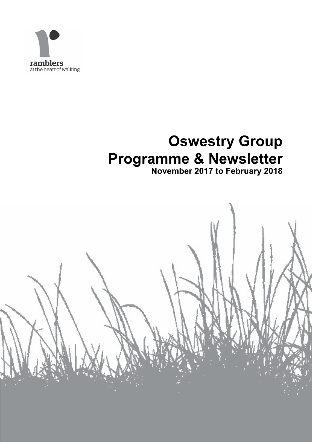 Oswestry Group Programme & Newsletter