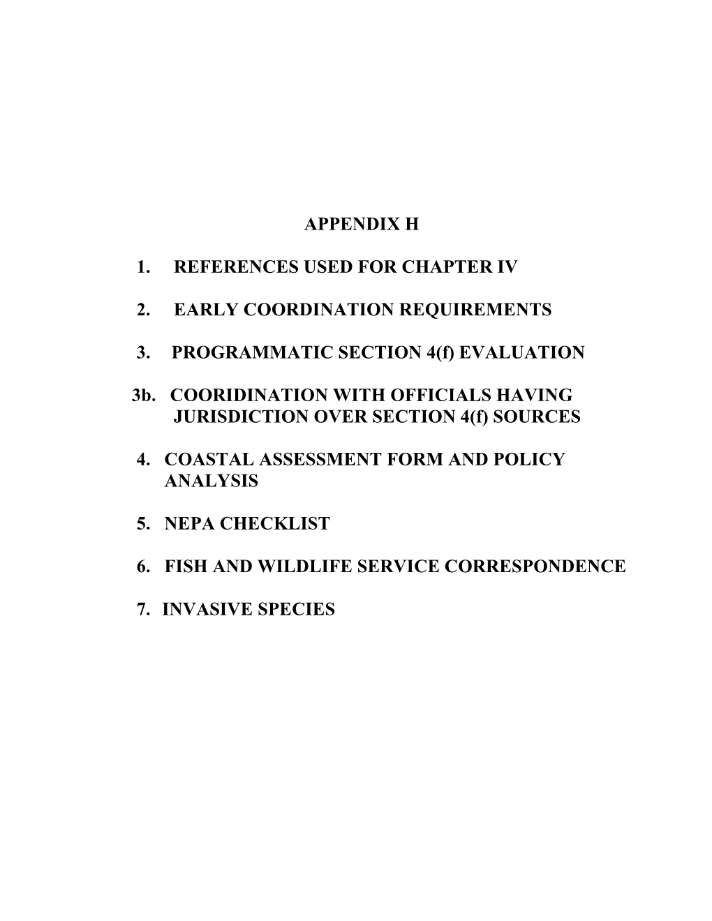 Appendix H 1. References Used for Chapter Iv 2