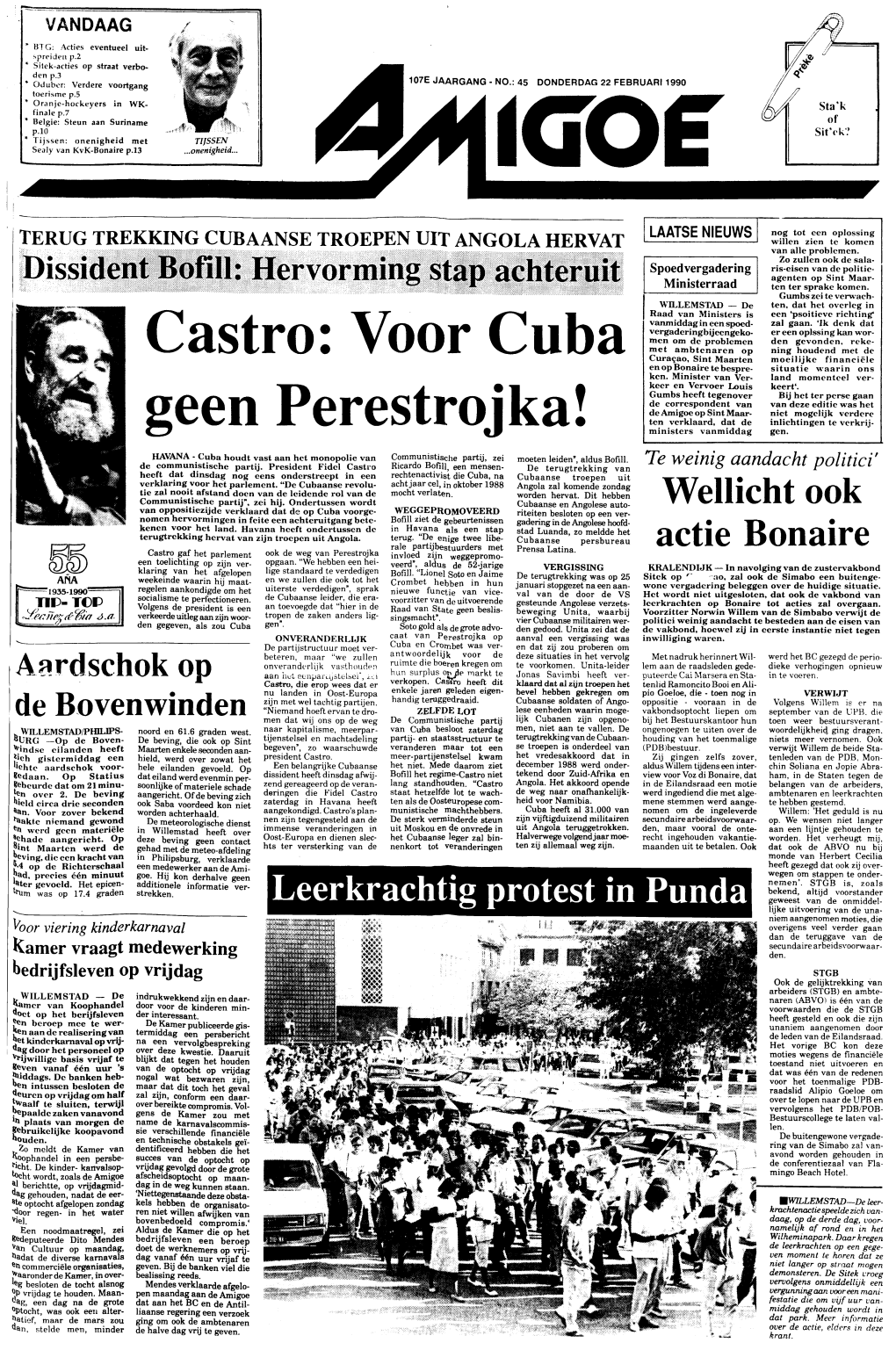 Actie Bonaire Castro Gaf Het Parlement Ook De Weg Van Perestrojka Invloed Zijn Weggepromo- Een Toelichting Op Zijn Ver- Opgaan