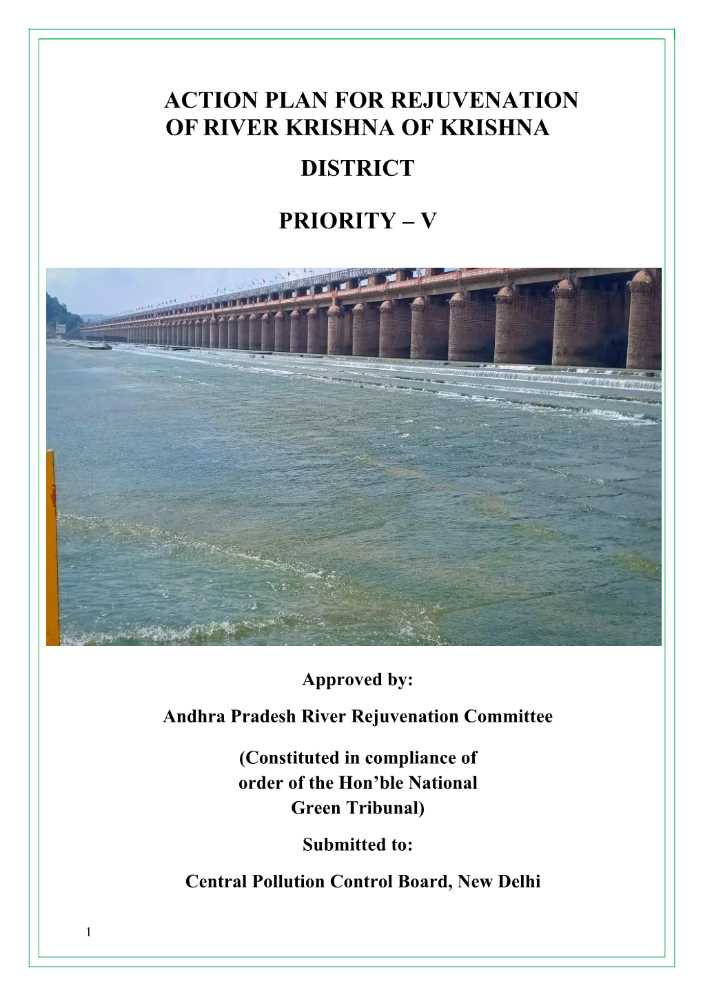 Action Plan for Rejuvenation of River Krishna of Krishna District Priority