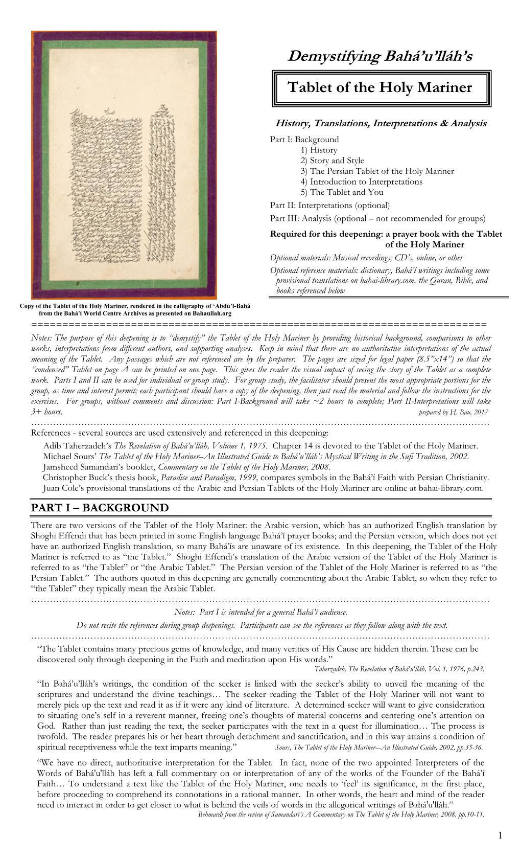 Tablet of the Holy Mariner Info from Wikipedia, the Free Encyclopedia