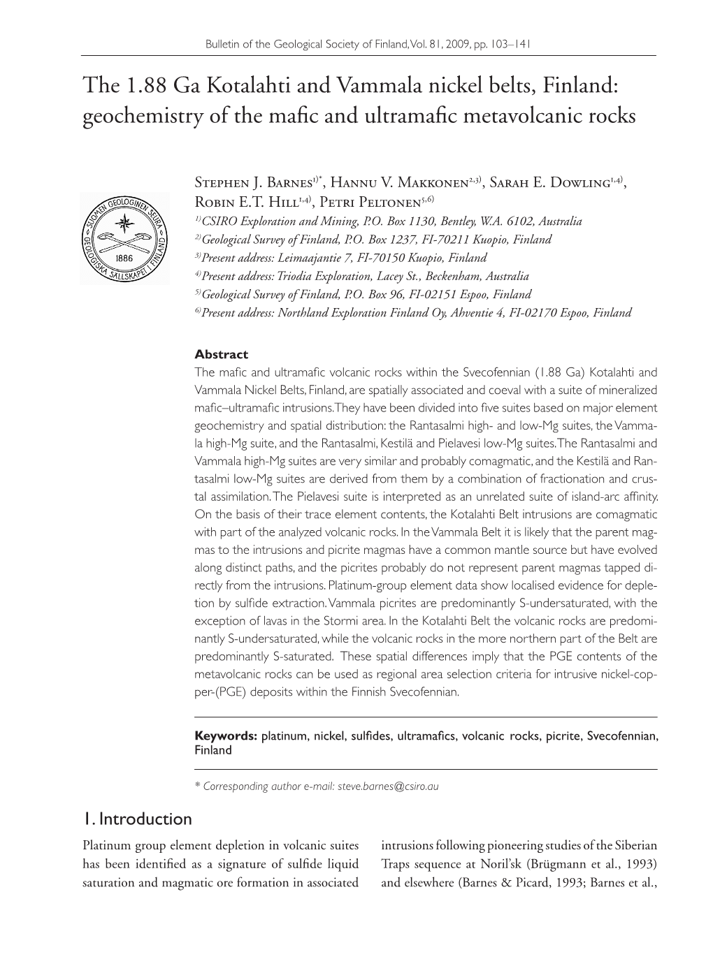 Geochemistry of the Mafic and Ultramafic Metavolcanic Rocks