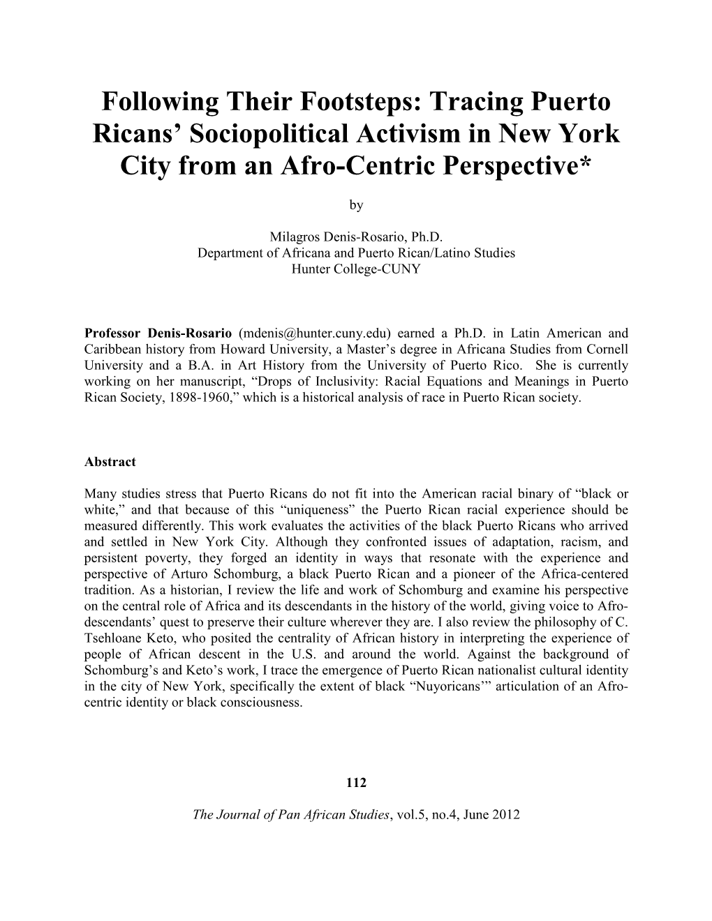 Tracing Puerto Ricans' Sociopolitical Activism in New York City from An