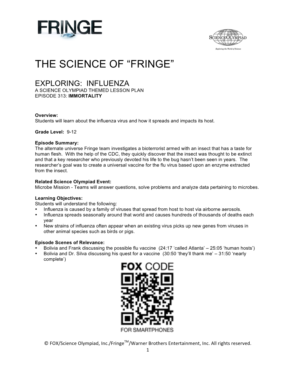 The Science of “Fringe”