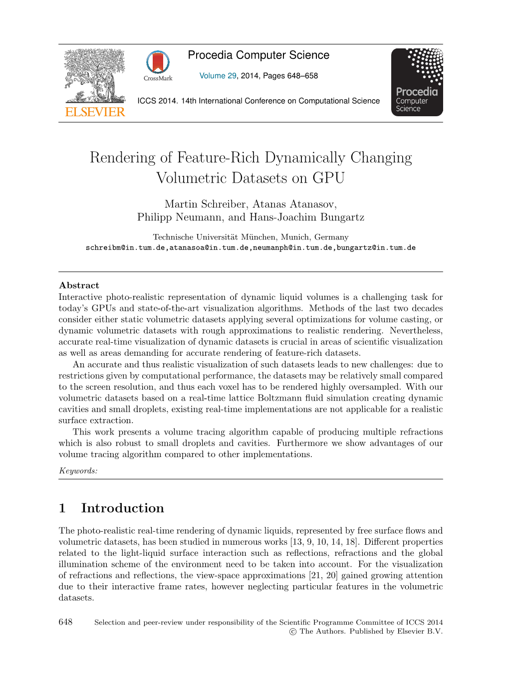 Rendering of Feature-Rich Dynamically Changing Volumetric Datasets on GPU