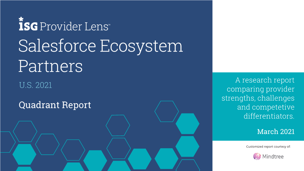 Salesforce Ecosystem Partners a Research Report U.S