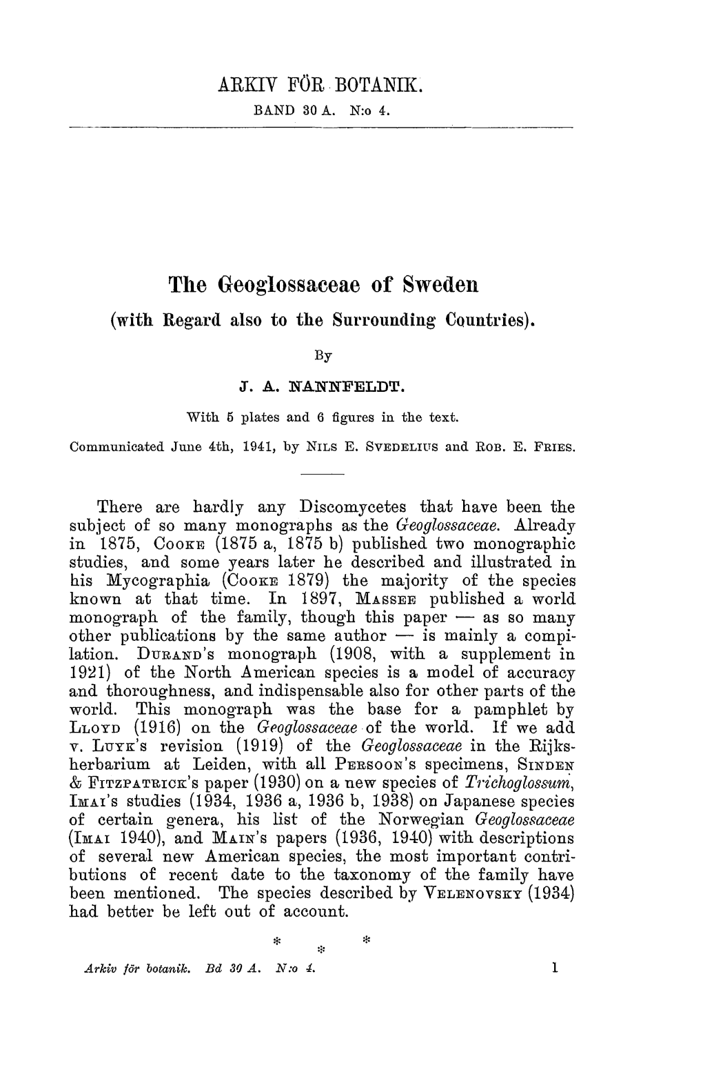 Tile Geoglossaceae of Sweden **