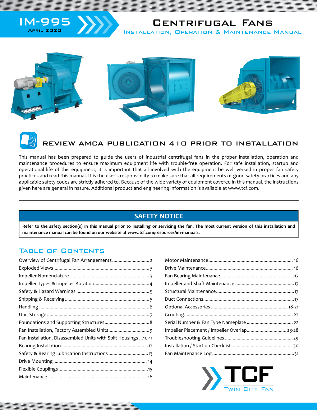 Centrifugal Fans – IM-995