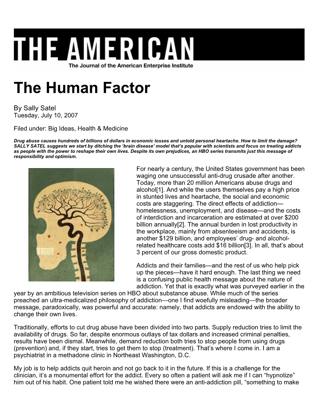 The Human Factor