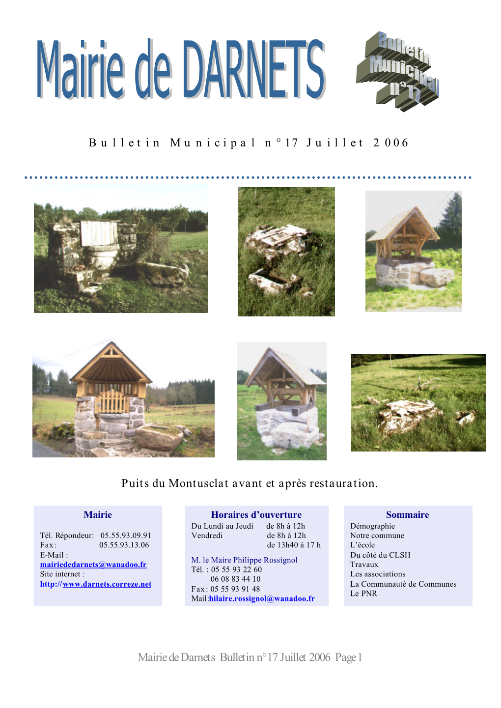 Bulletin Juillet 2006