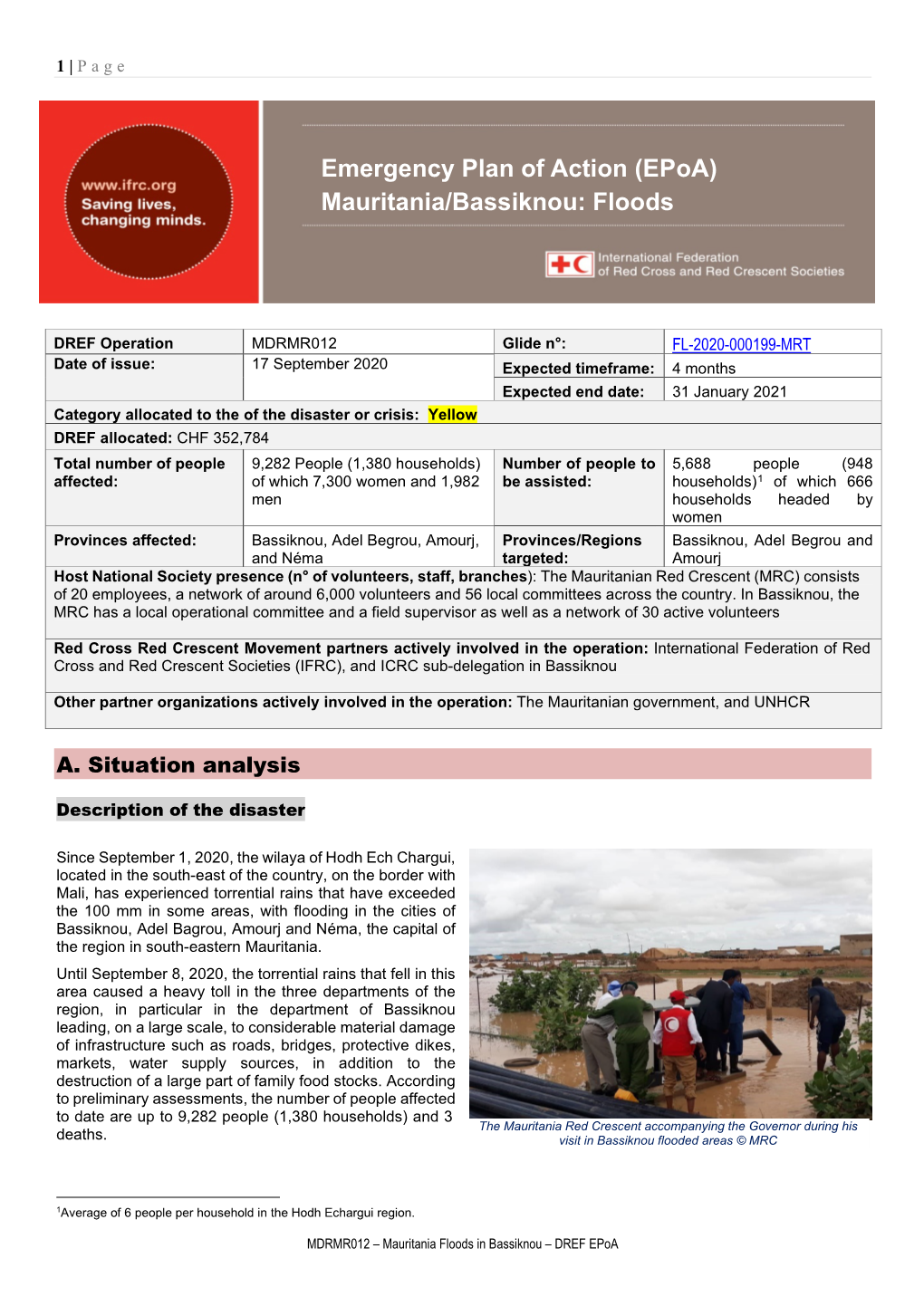 Mauritania/Bassiknou: Floods