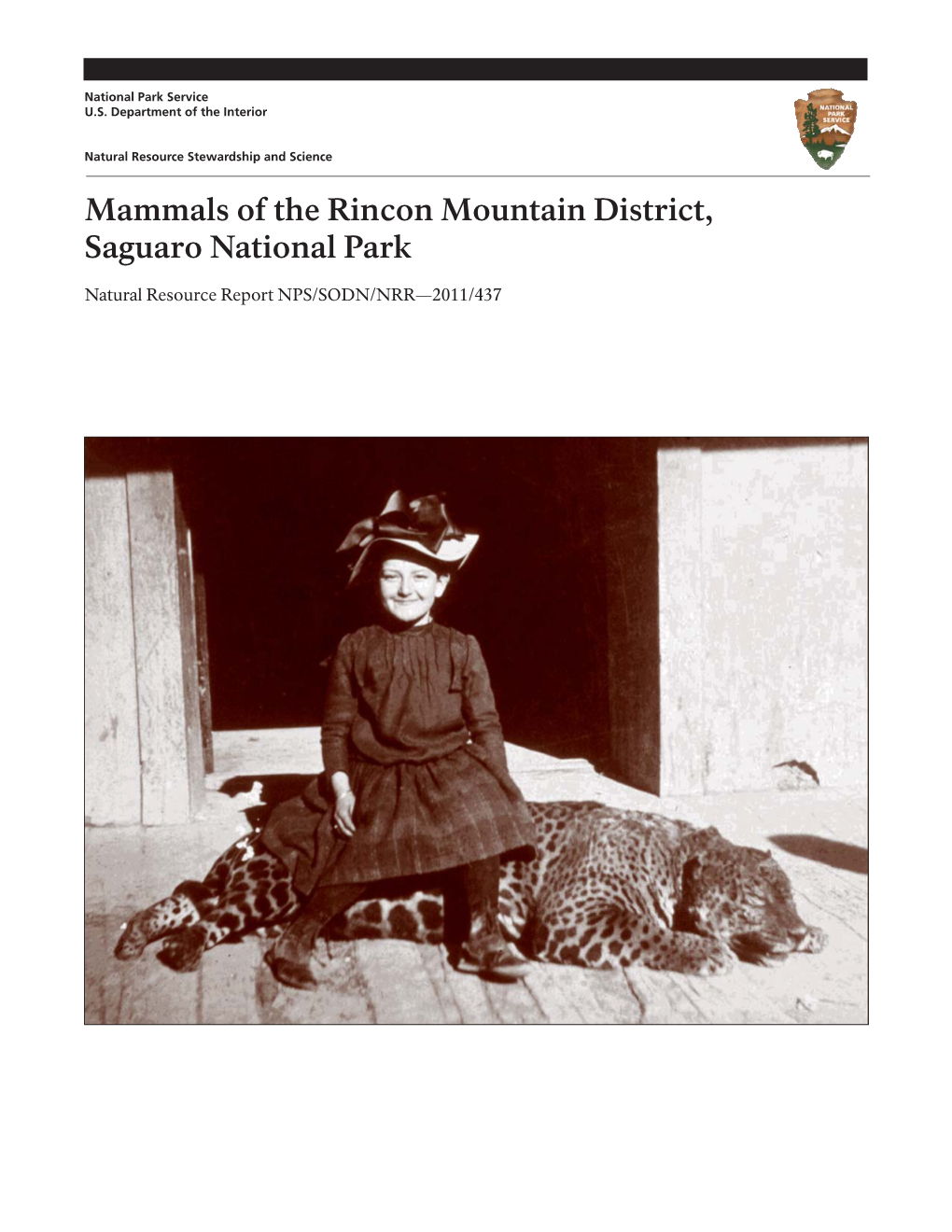 Mammals of the Rincon Mountain District, Saguaro National Park