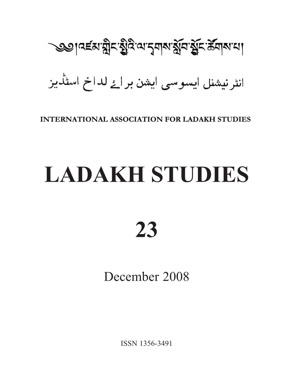 Ladakh Studies 23
