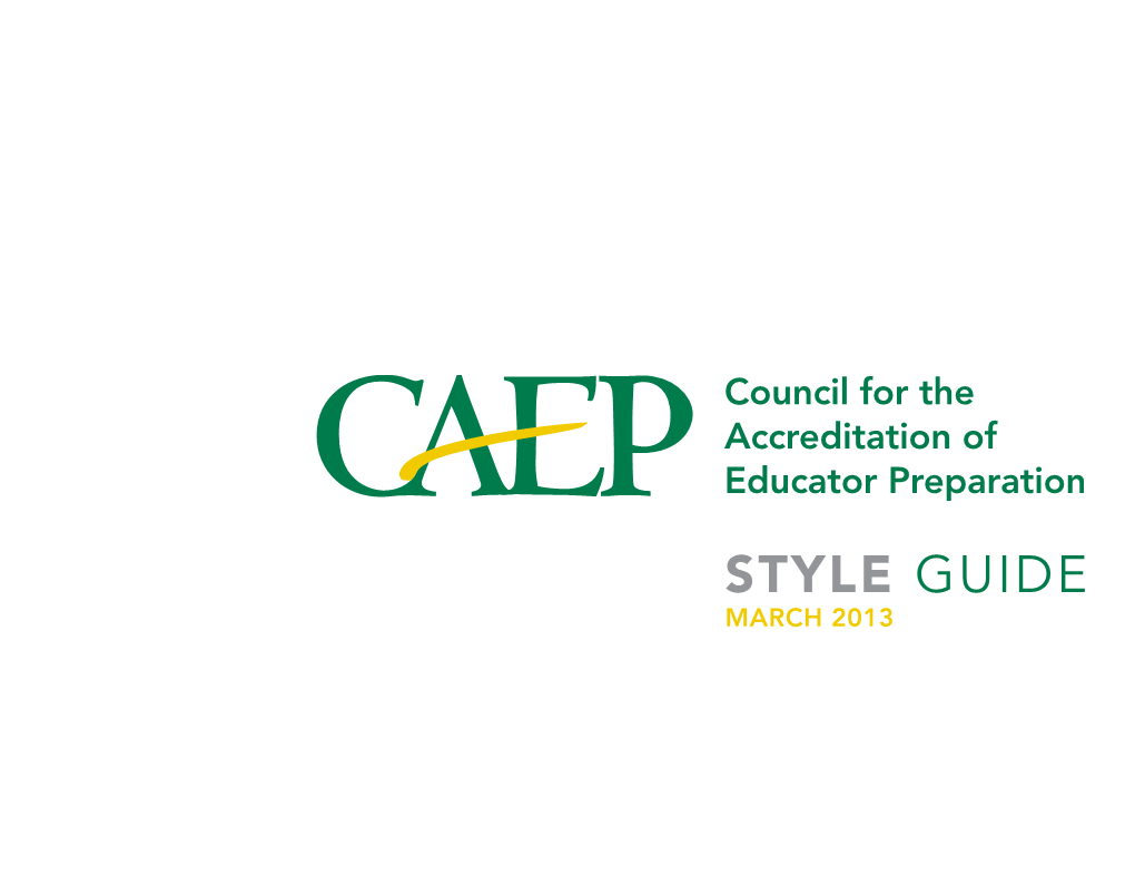 CAEP Logo Style Guide