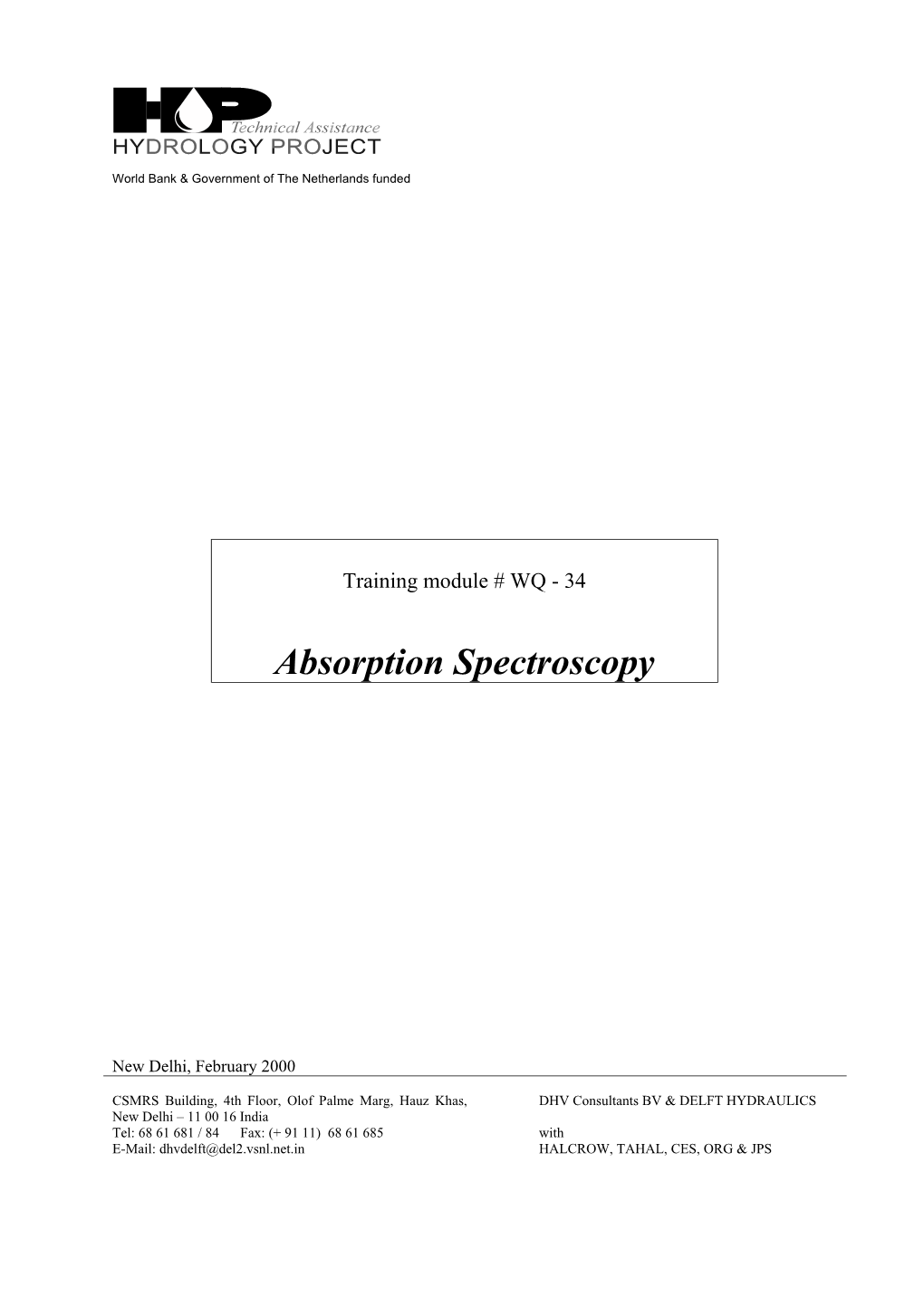 Absorption Spectroscopy