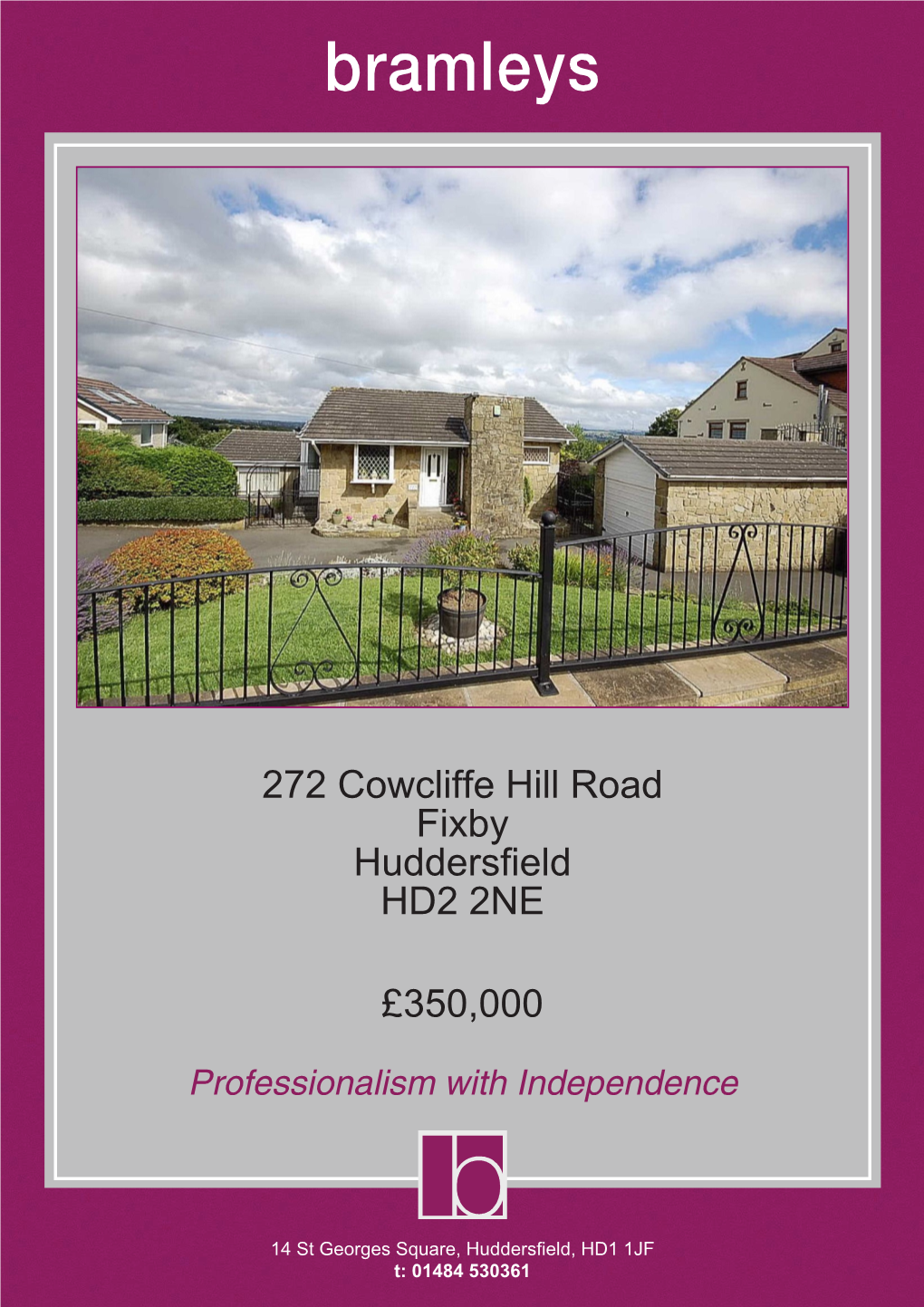 272 Cowcliffe Hill Road Fixby Huddersfield HD2 2NE £350,000