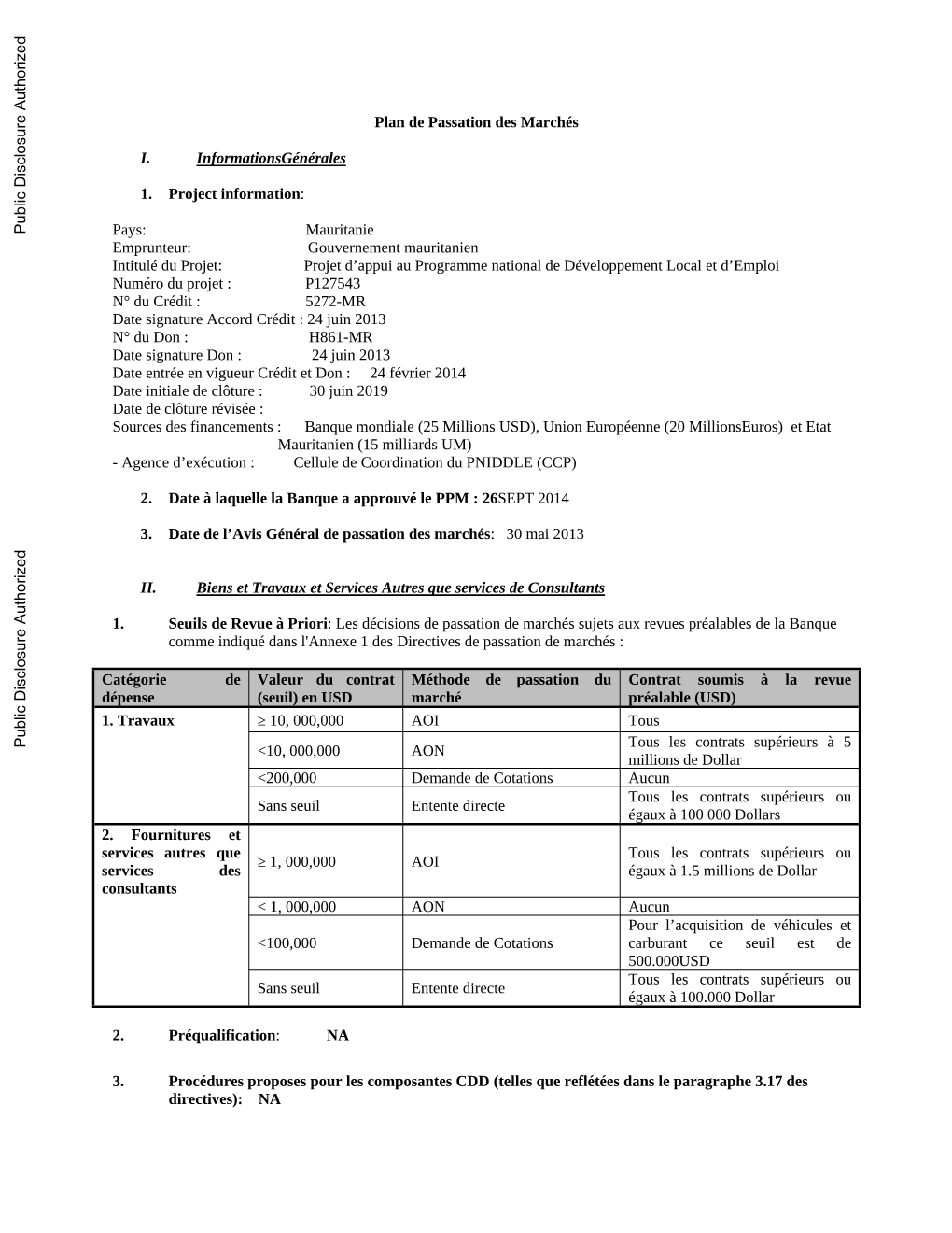 World Bank Document