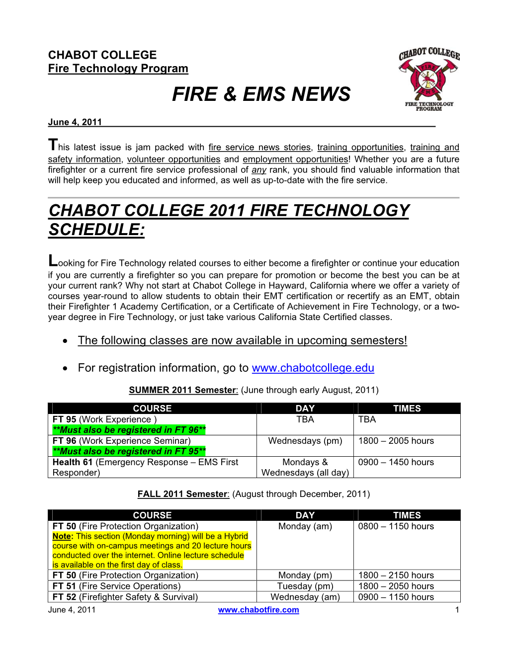 Fire & Ems News