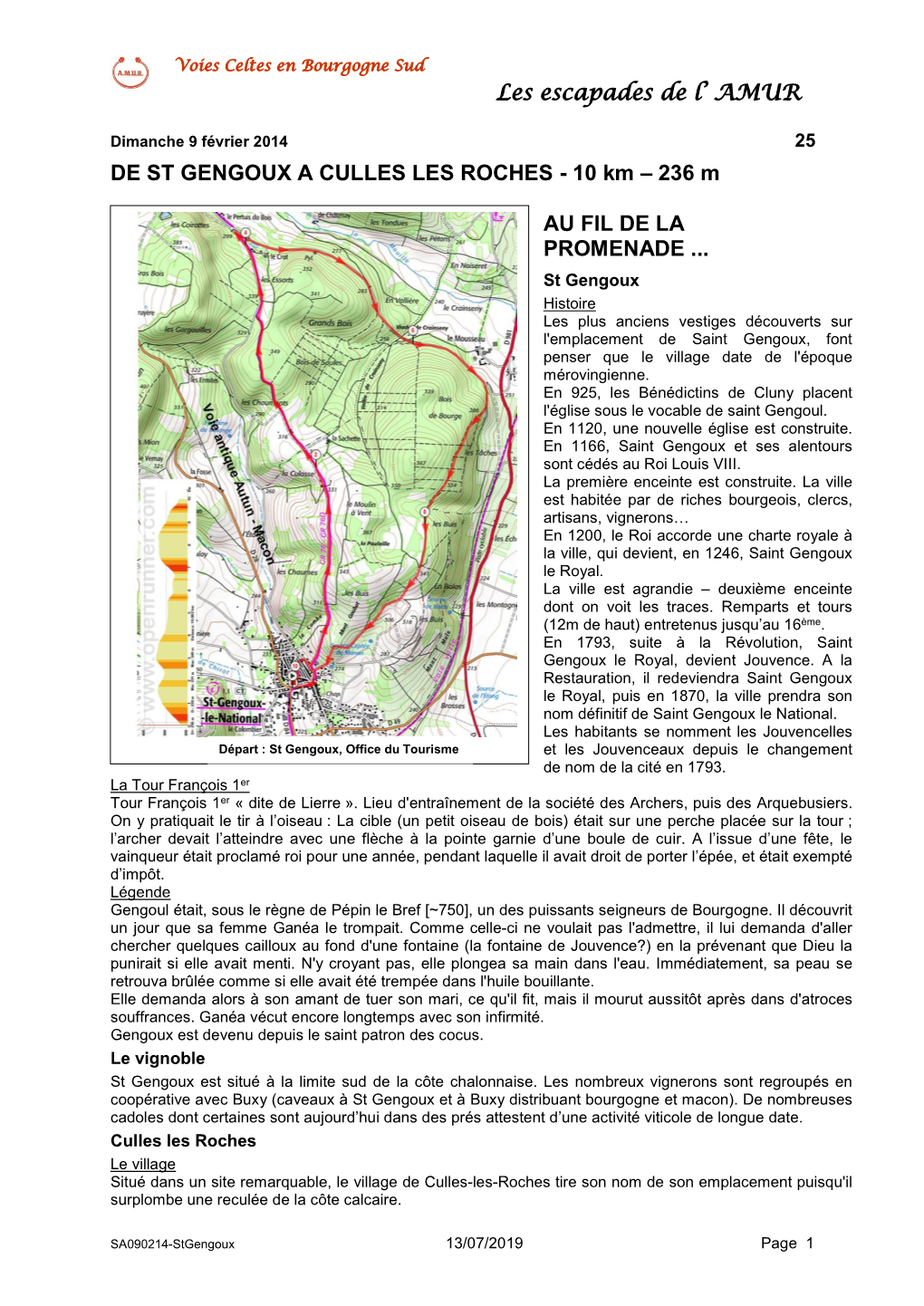 Les Escapades De L' AMUR DE ST GENGOUX a CULLES LES ROCHES