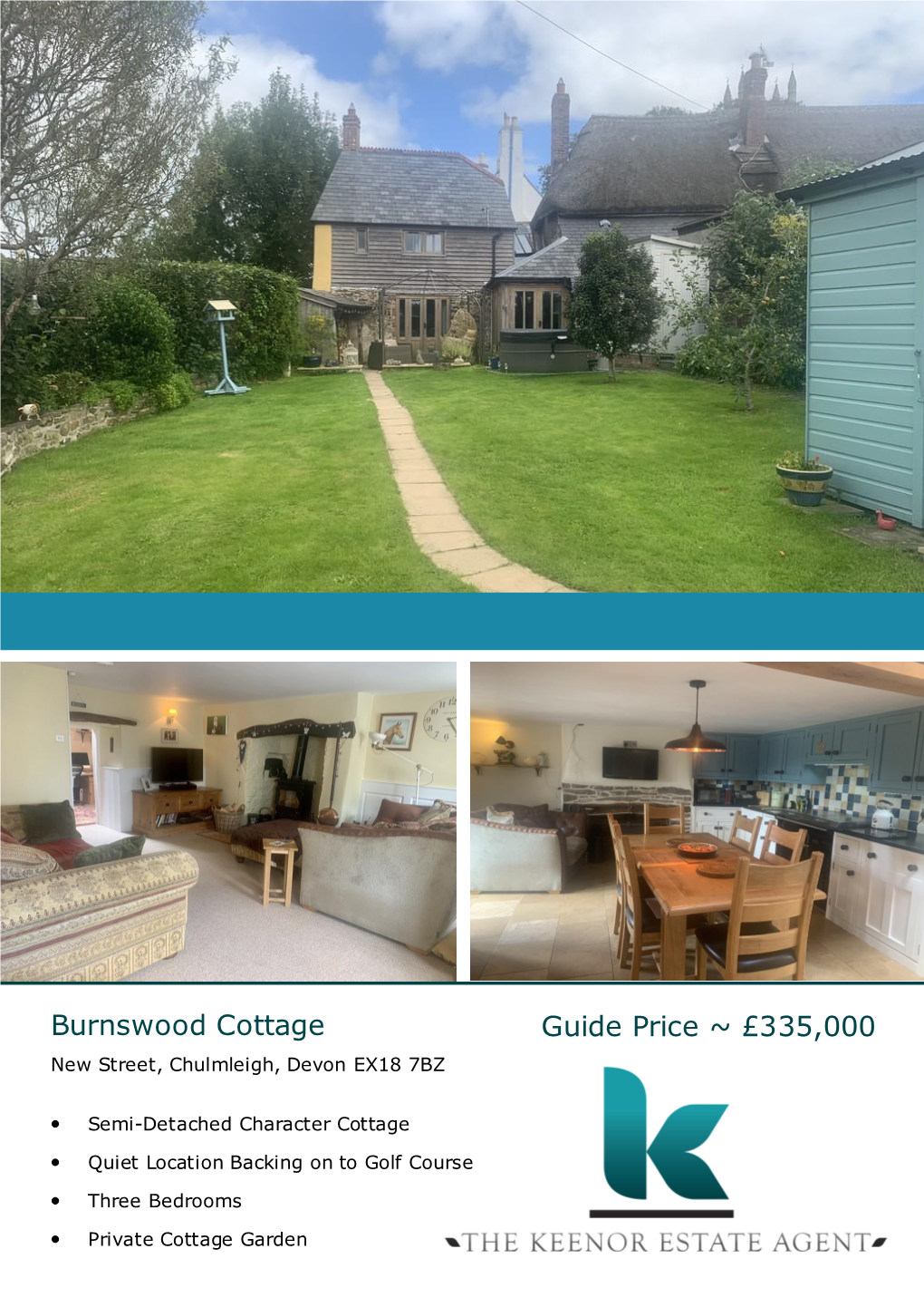 Guide Price ~ £335,000 Burnswood Cottage