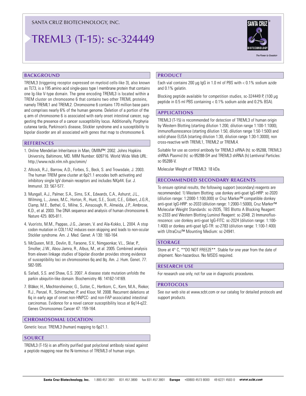 Datasheet Blank Template