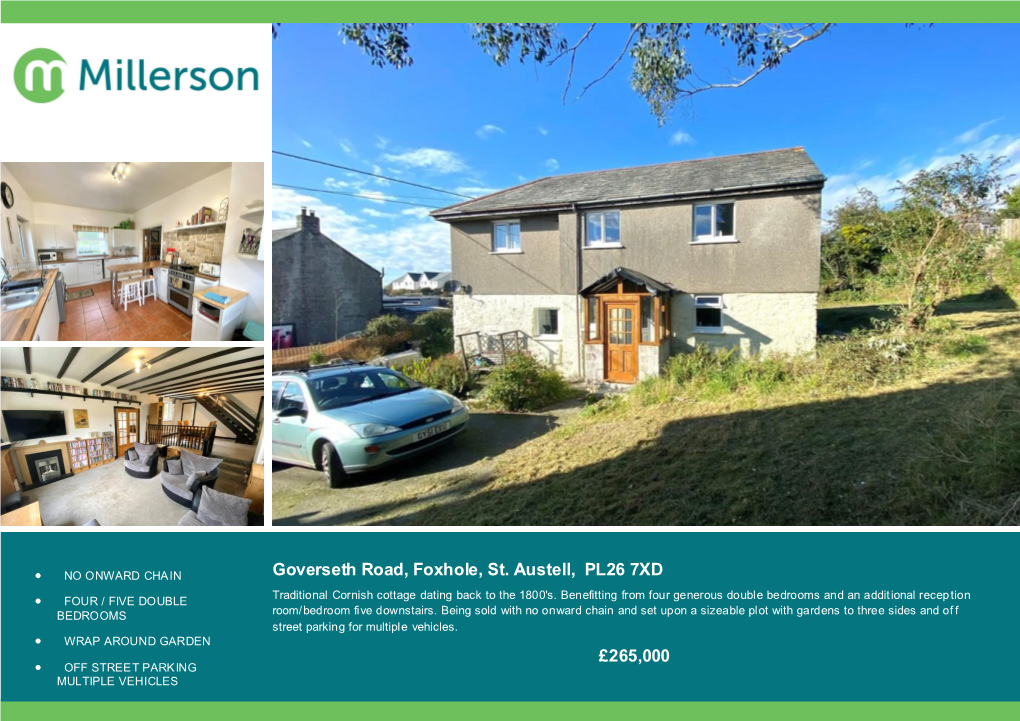 Goverseth Road, Foxhole, St. Austell, PL26 7XD £265,000