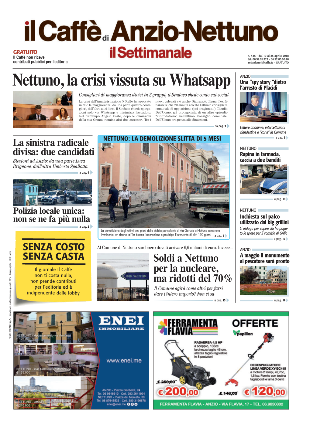 Nettuno, La Crisi Vissuta Su Whatsapp