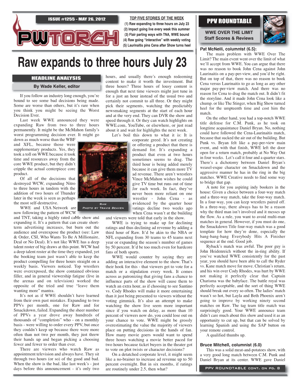 PWTORCH NEWSLETTER • PAGE 2 Www