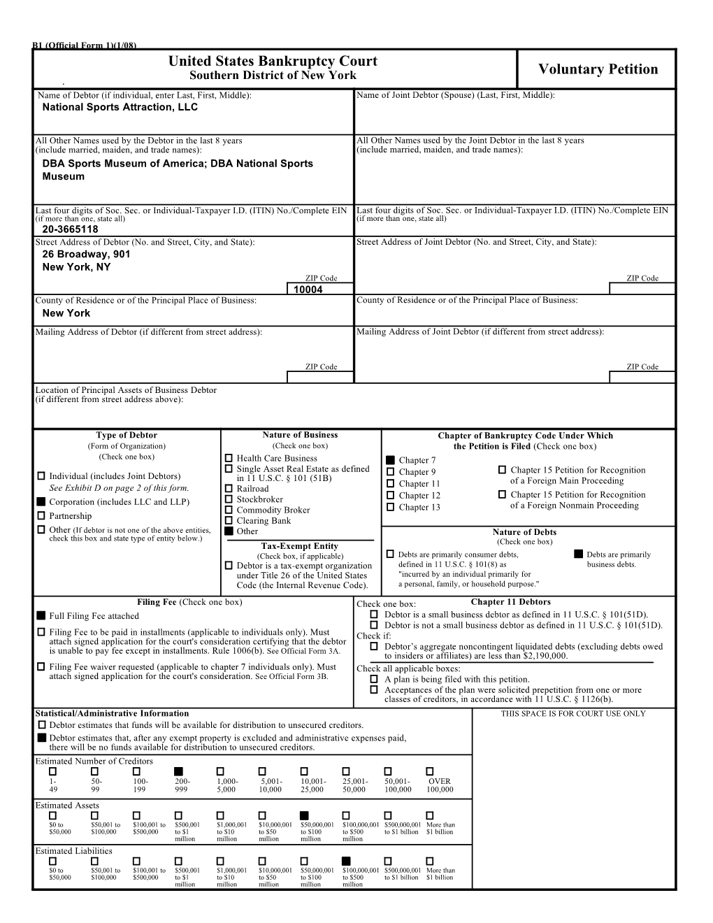 Chapter 7 Filing