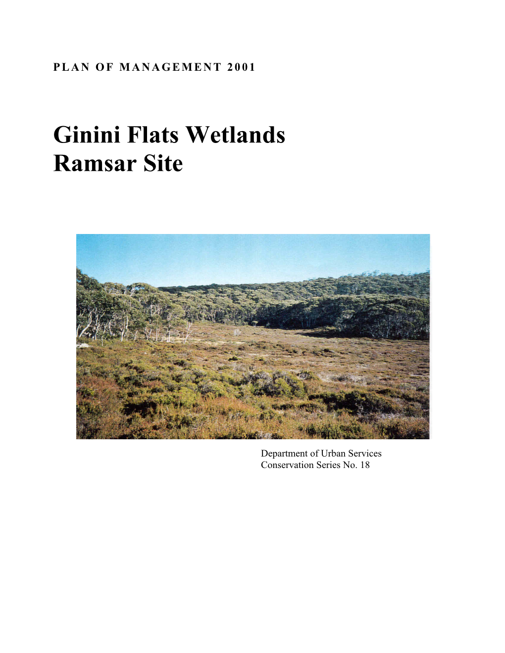 Ginini Flats Wetlands Ramsar Site
