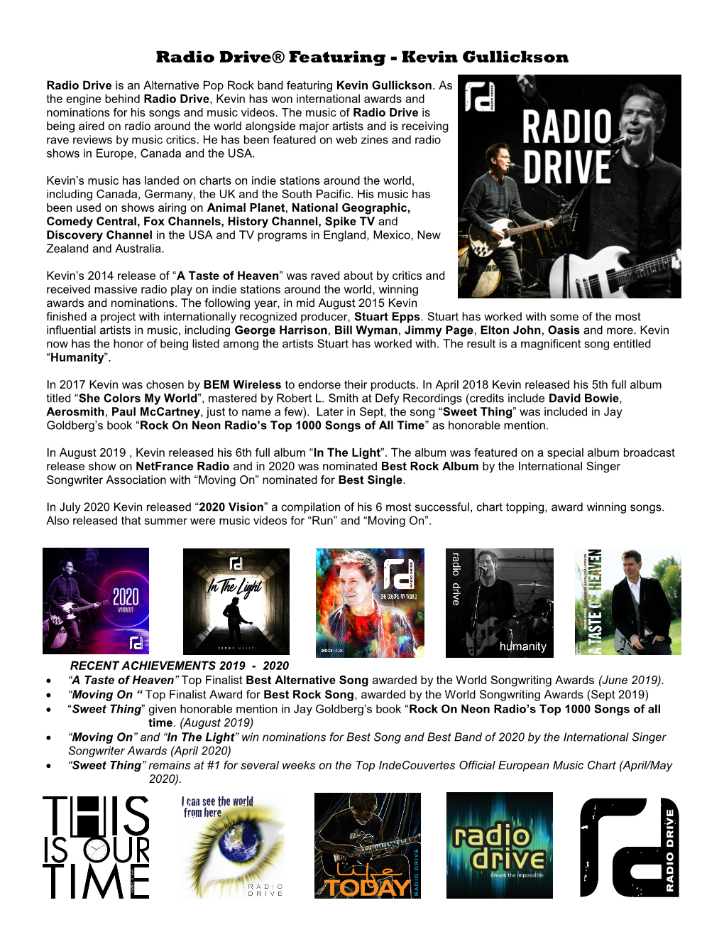 Radio Drive® Featuring - Kevin Gullickson